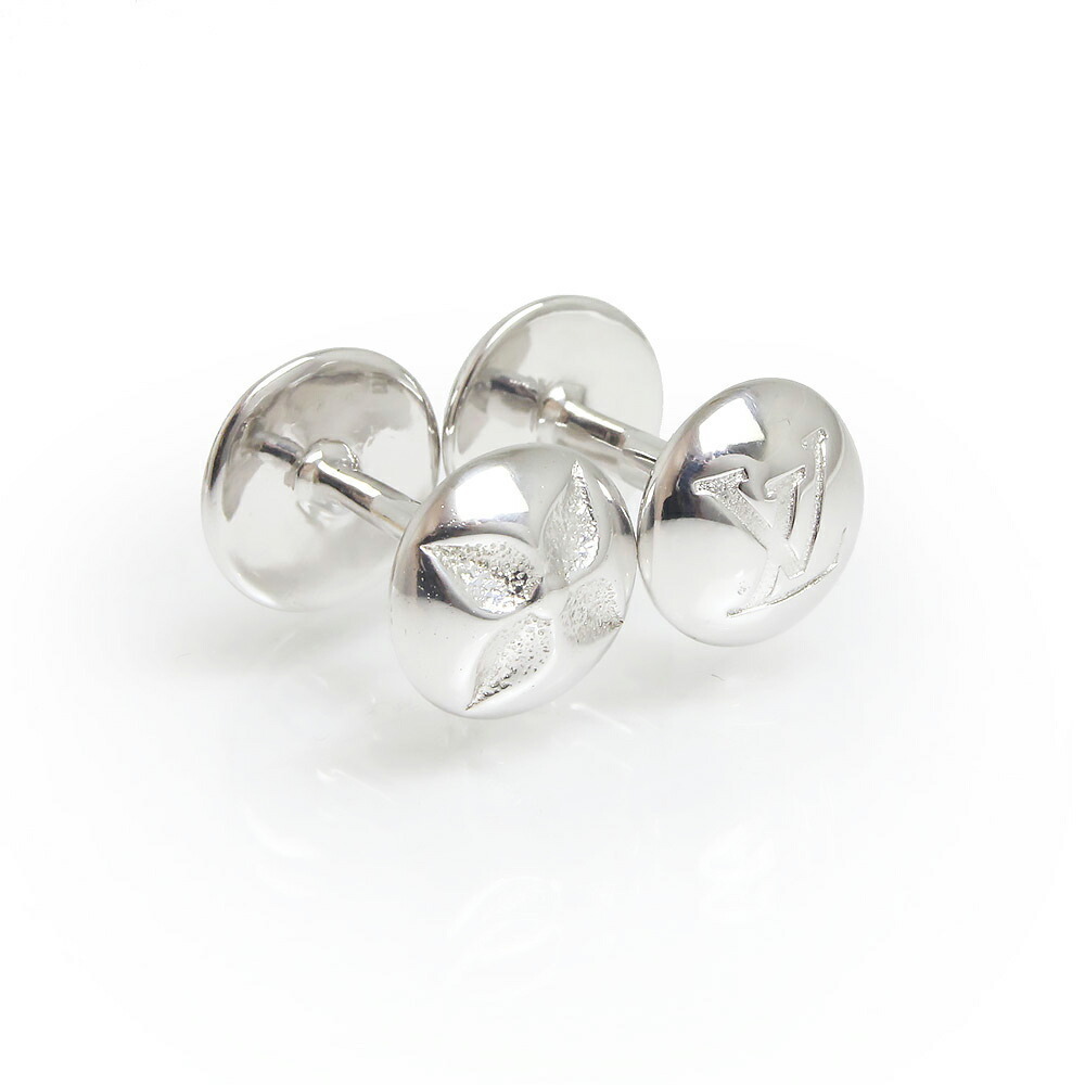 Louis Vuitton Bouton De Manchette Cufflinks Silver
